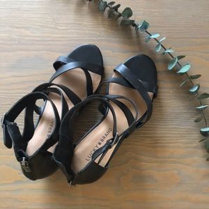 Lucky Brand Wedge Sandal Black